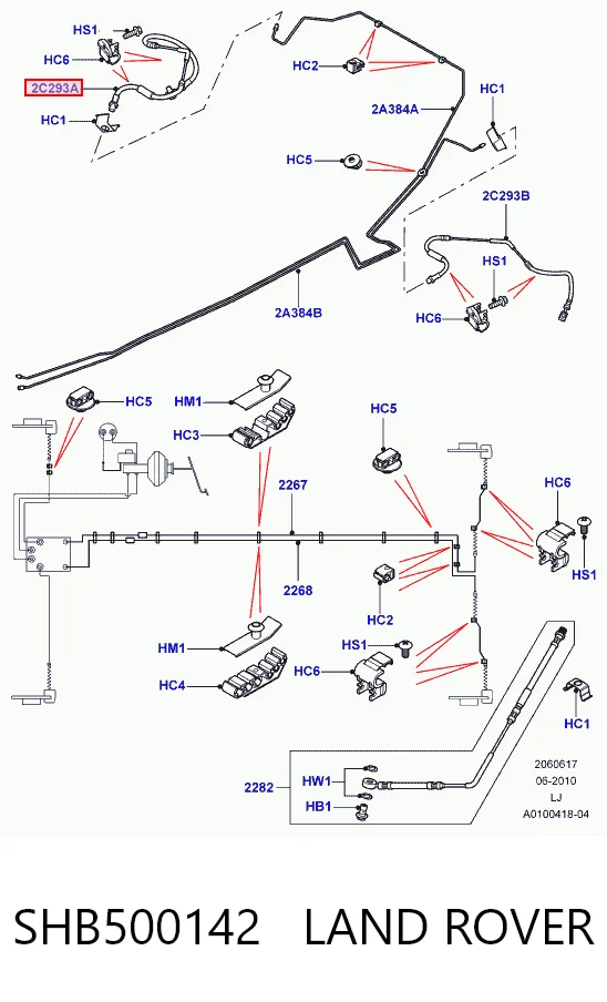 30611024 AND Шланг тормозной задний правый
