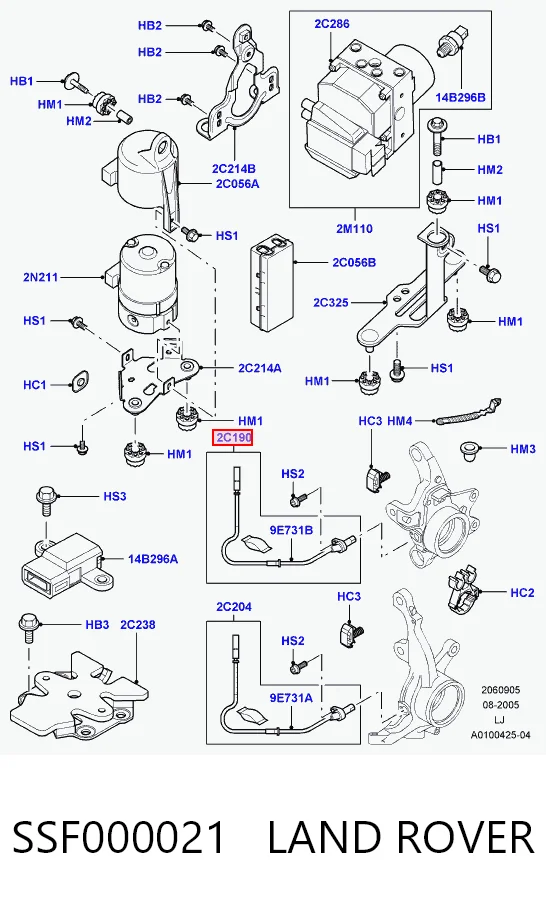 Датчик ABS задний AND 30906023