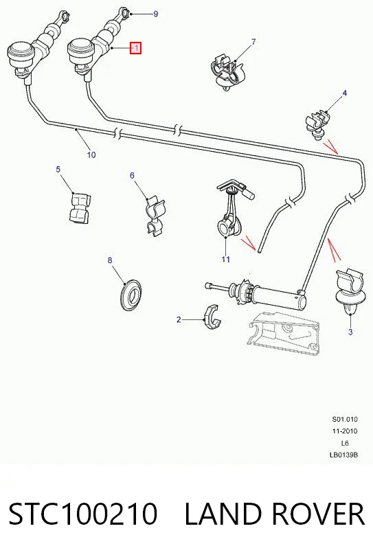 Рабочий цилиндр сцепления Bearmach STC000210L цена, от 123.93 USD