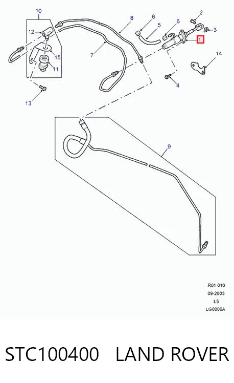 STC100400 Bearmach Цилиндр сцепления, главный
