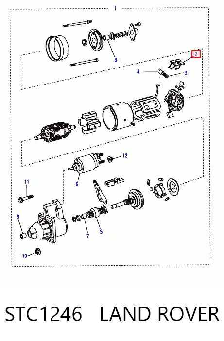 STC1246 Britpart Щетки на стартер