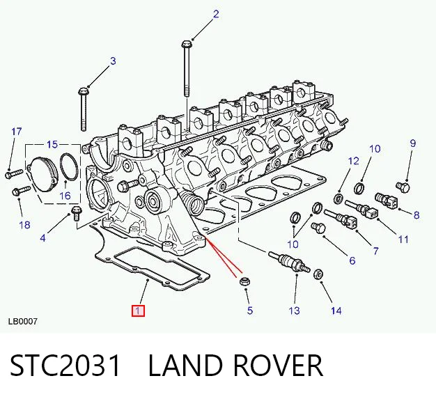 Прокладка ГБЦ Britpart STC2031 цена, от 22.76 USD