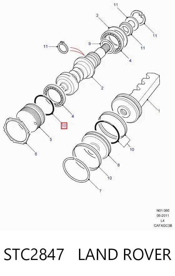 Сальник рулевого механизма, ремкомплект Britpart STC2847G цена, от 46.56 USD