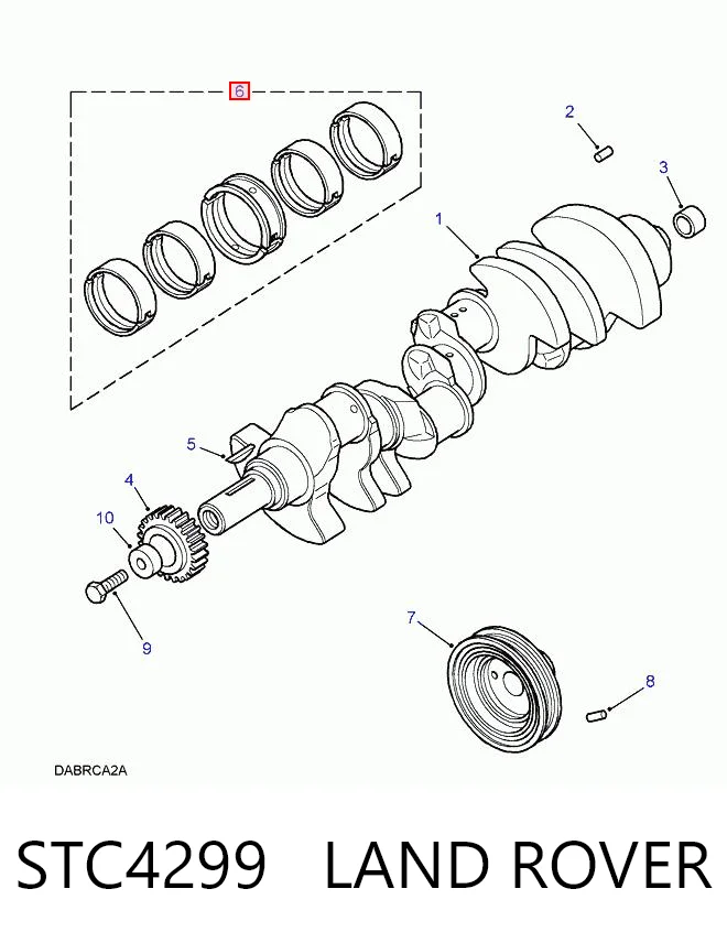 H11425 Glyco Подшипник скольжения коленвала