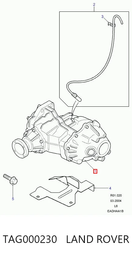 TAG000230 Britpart Раздатка, коробка раздаточная