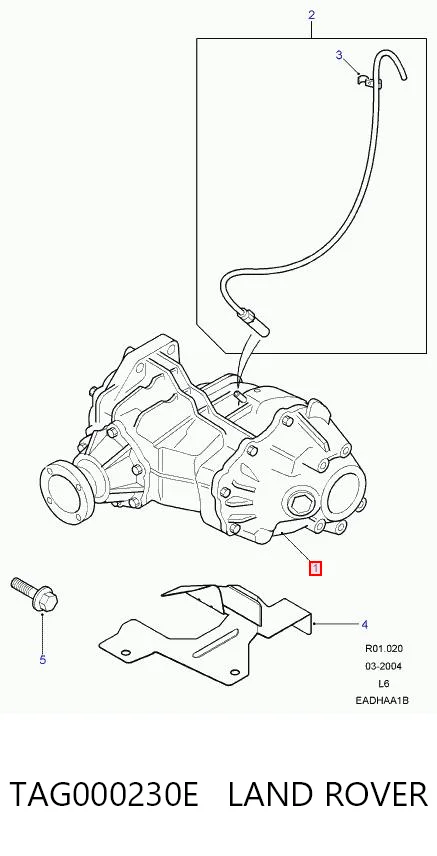 Коробка раздаточная в сборе Britpart TAG000230 цена, от 480.23 USD