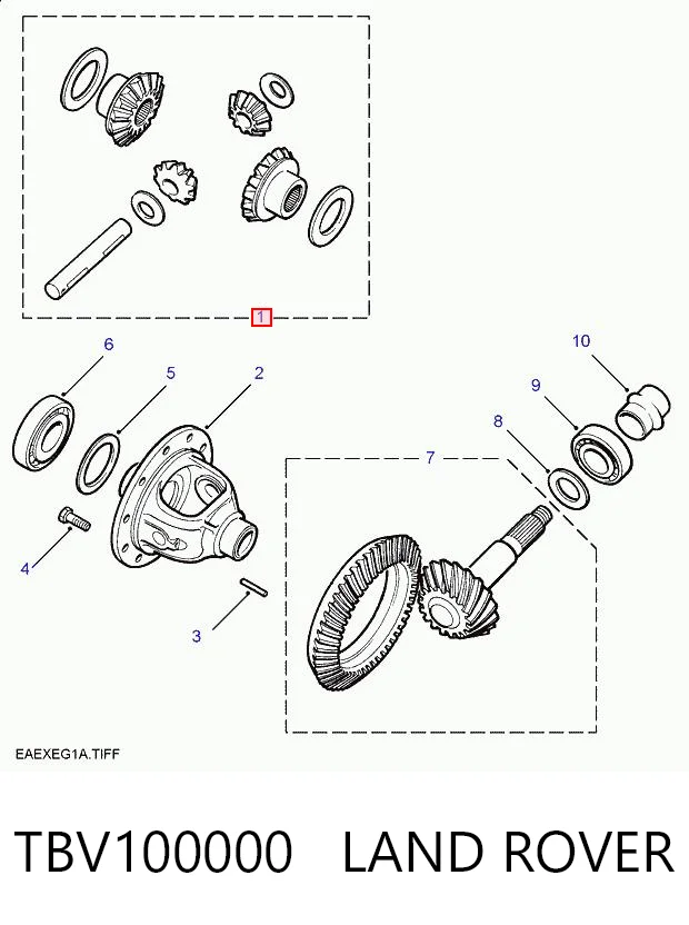 TZZ100170 Britpart Редуктор моста заднего