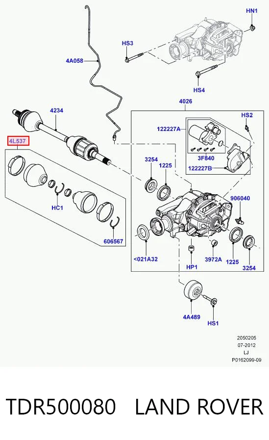 Купить 0025169 GKN-Spidan Пыльник ШРУСа задней полуоси наружный
