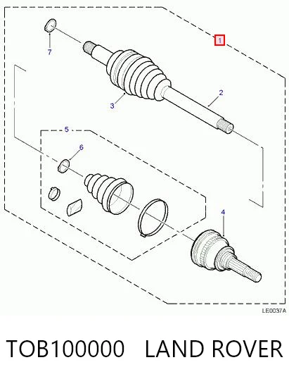 TOB000070 Allmakes Привод задний