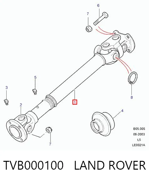 BB3131 Posterparts Передний карданный вал