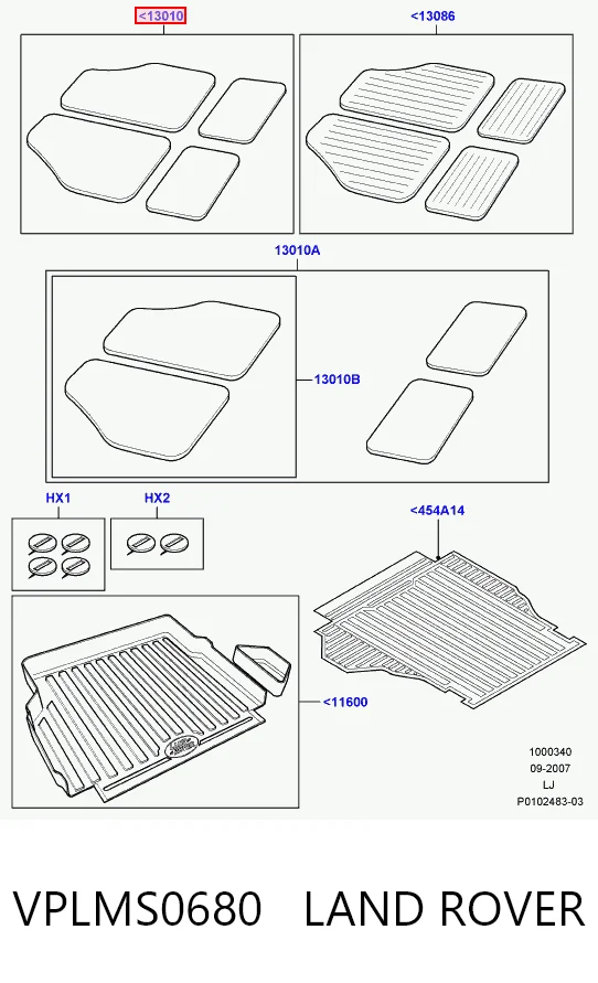 Комплект ковриков GP LBVG10018 цена, от 104.89 USD