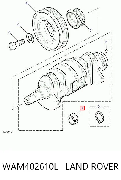 Вкладыши коленвала коренные, комплект, стандарт (STD) H1085 Glyco