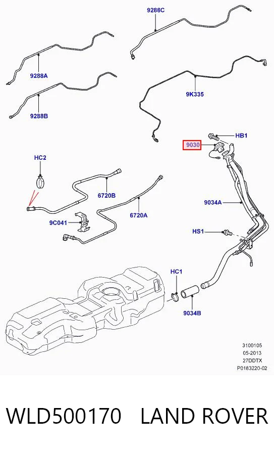 Пробка топливного бака Jaguar CPLA9030CA цена, от 19.75 USD