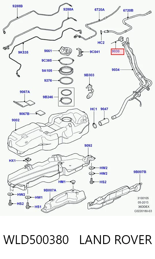 Крышка бензобака CPLA9030CA Jaguar
