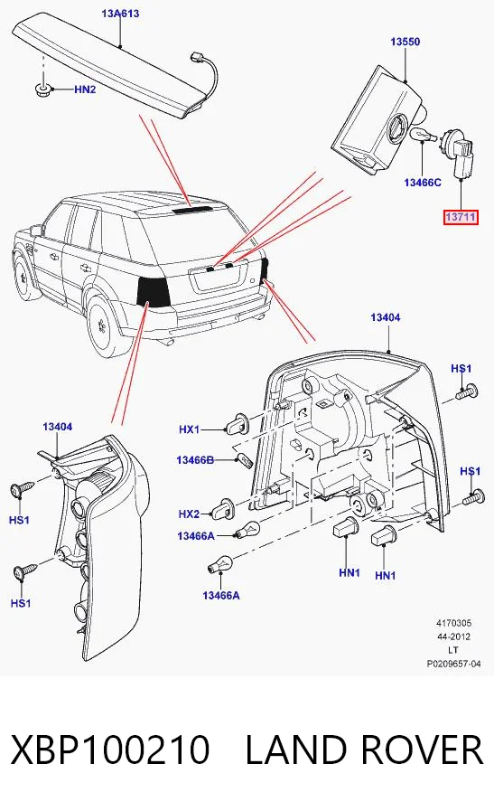XBP100210 Land Rover