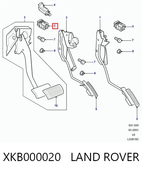 Купить 97060645100 VAG Лягушка стоп сигнала
