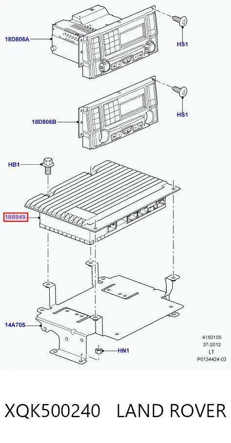Усилитель звука аудиосистемы Land Rover 8H4219C164BB цена, от 92.84 USD