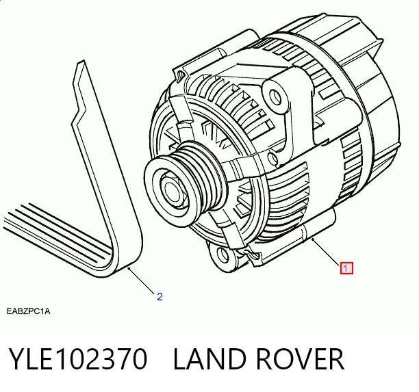 YLE102370 Land Rover Генератор автомобильный