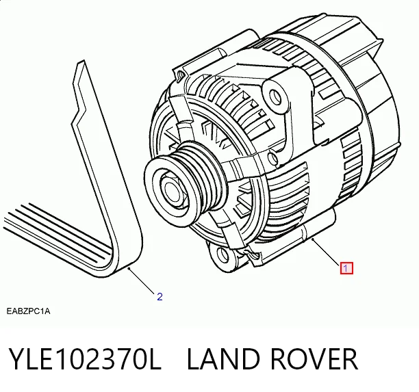 YLE102370L Land Rover Генератор автомобильный