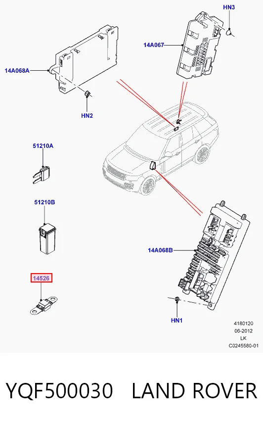 Предохранители (электрических цепей) Jaguar 2W9314A094BA цена, от 5.17 USD