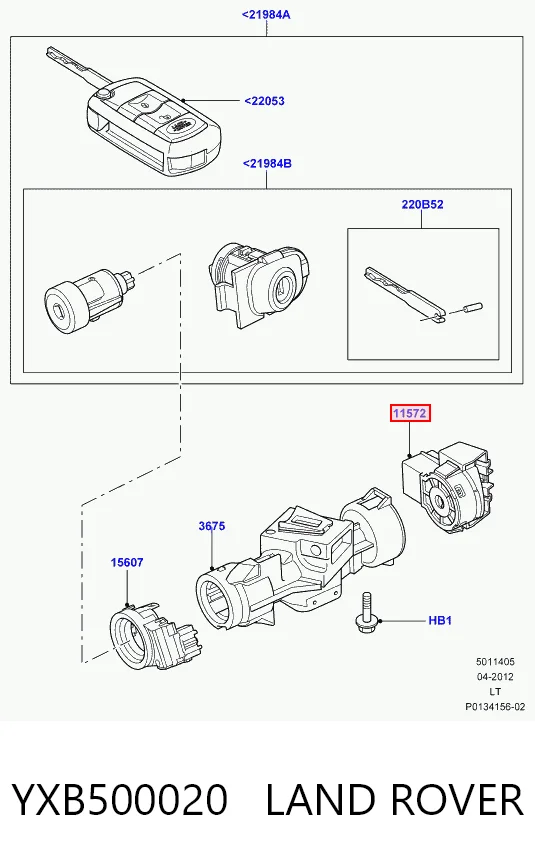 YXB500020 Rover Контакты замка зажигания