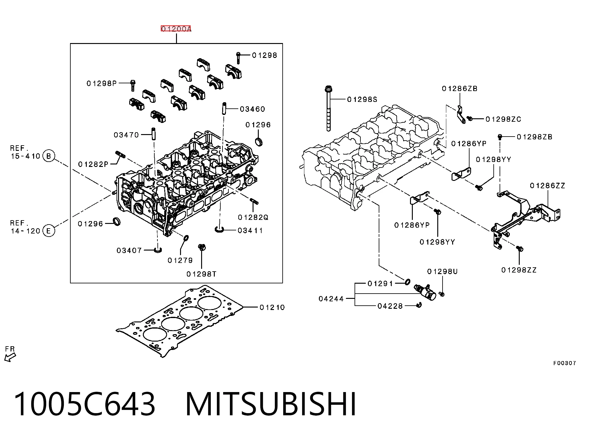 MGA60944 MGA Головка блока цилиндров
