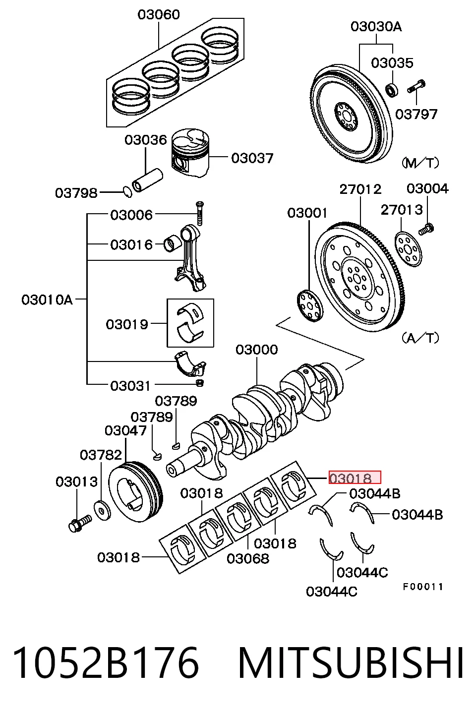 Купить MS1832GPSTD Kolbenschmidt Вкладыши коленвала, коренные, комплект, стандарт (STD)