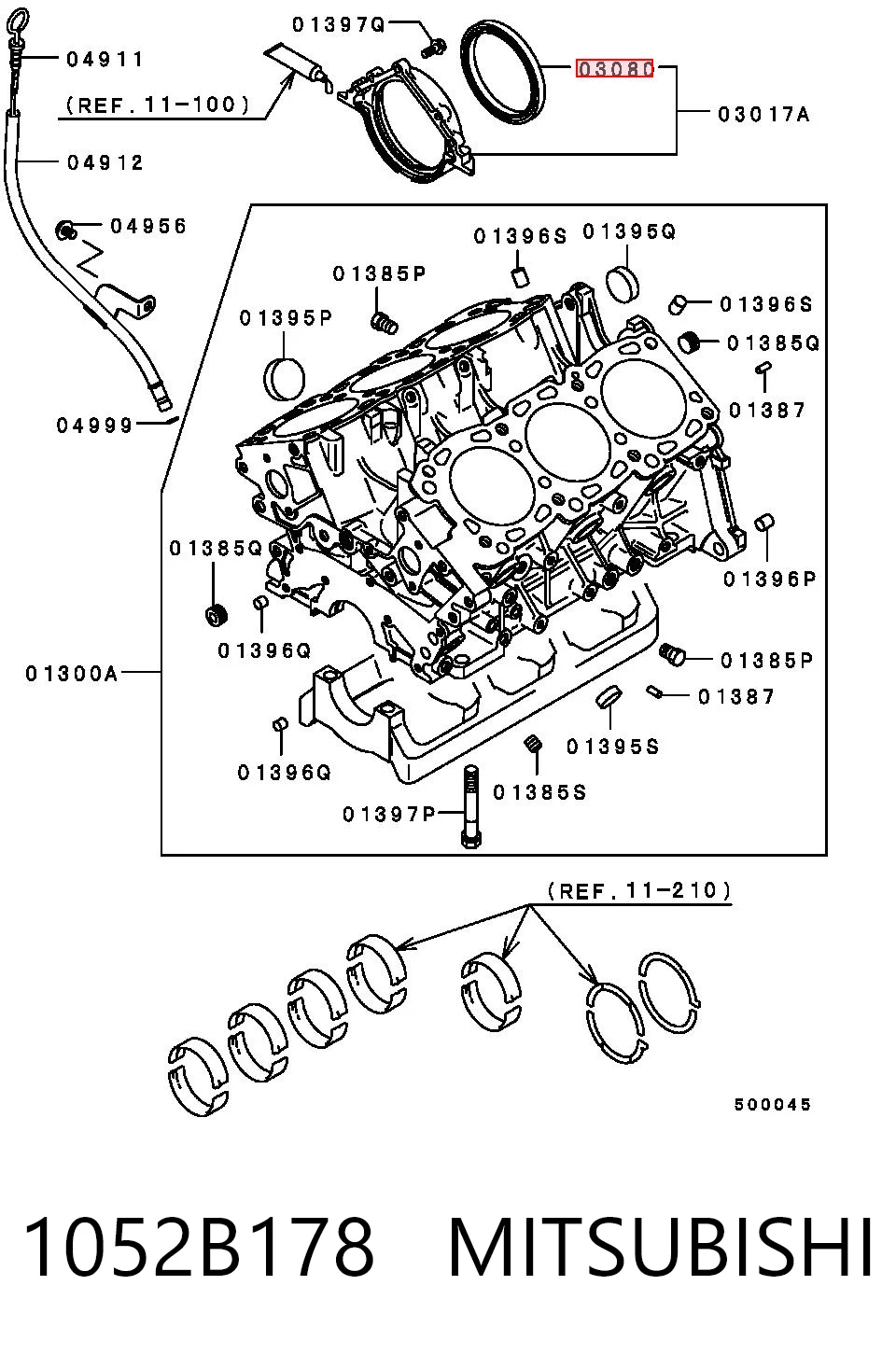 Сальник коленвала задний Musashi F4210 цена, от 10.24 USD