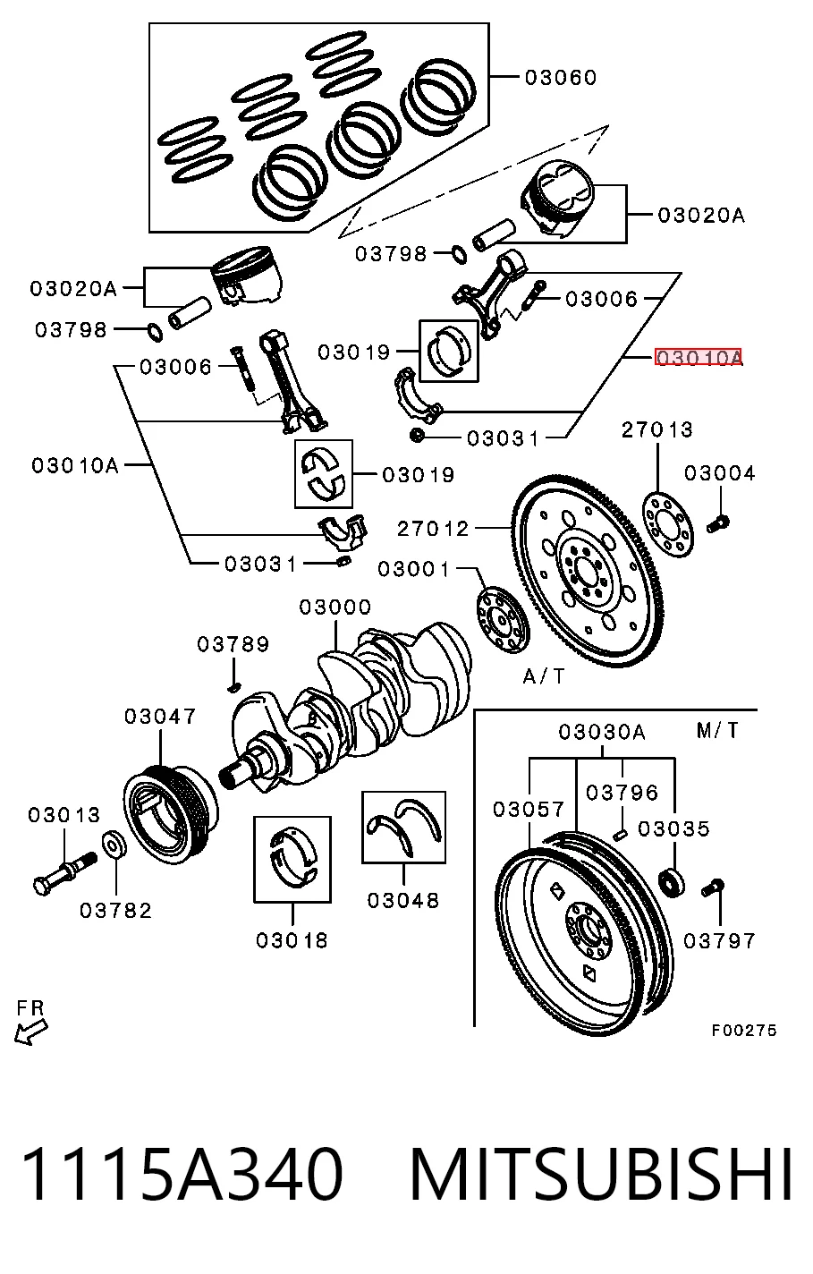 1115A361 Chrysler Шатун двигателя