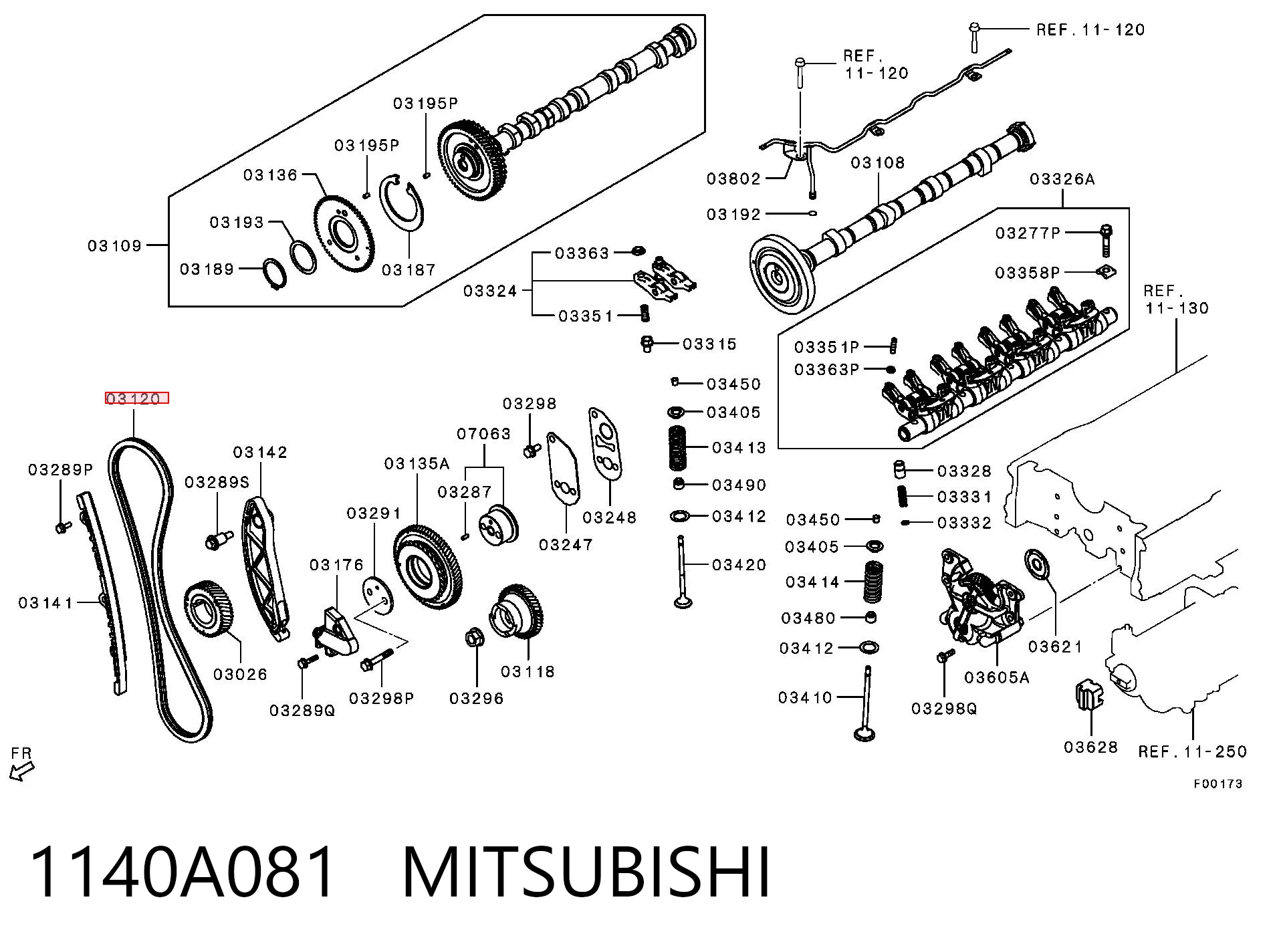 Цепь привода распредвала Fiat/Alfa/Lancia 6000605098 цена, от 68.86 USD