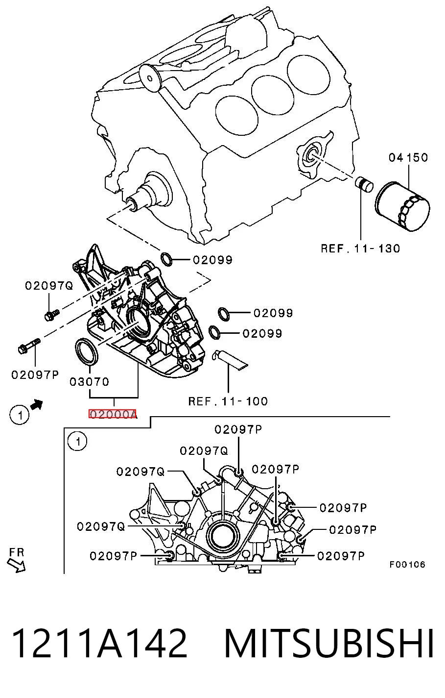 TAN1510 Topsauto Масляный насос двигателя