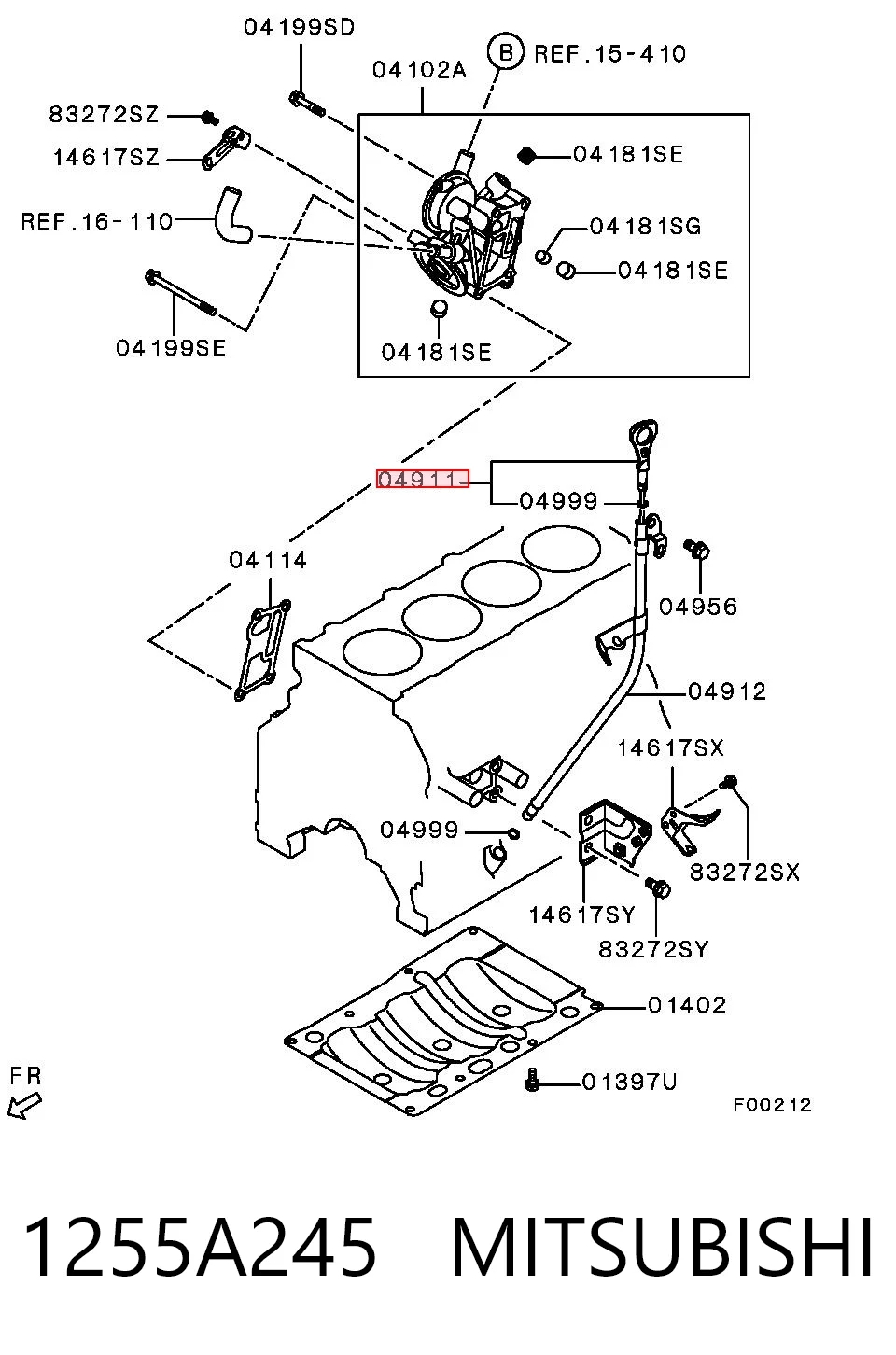 1255A245 Mitsubishi Щуп уровня масла