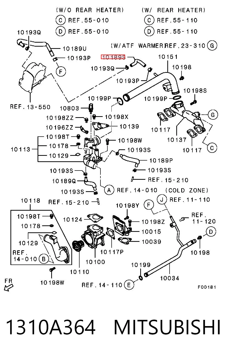 1310A364 Mitsubishi 