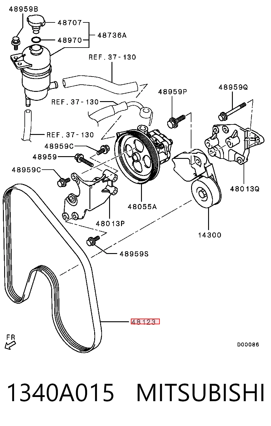 JK6597A Ford Поликлиновый ремень