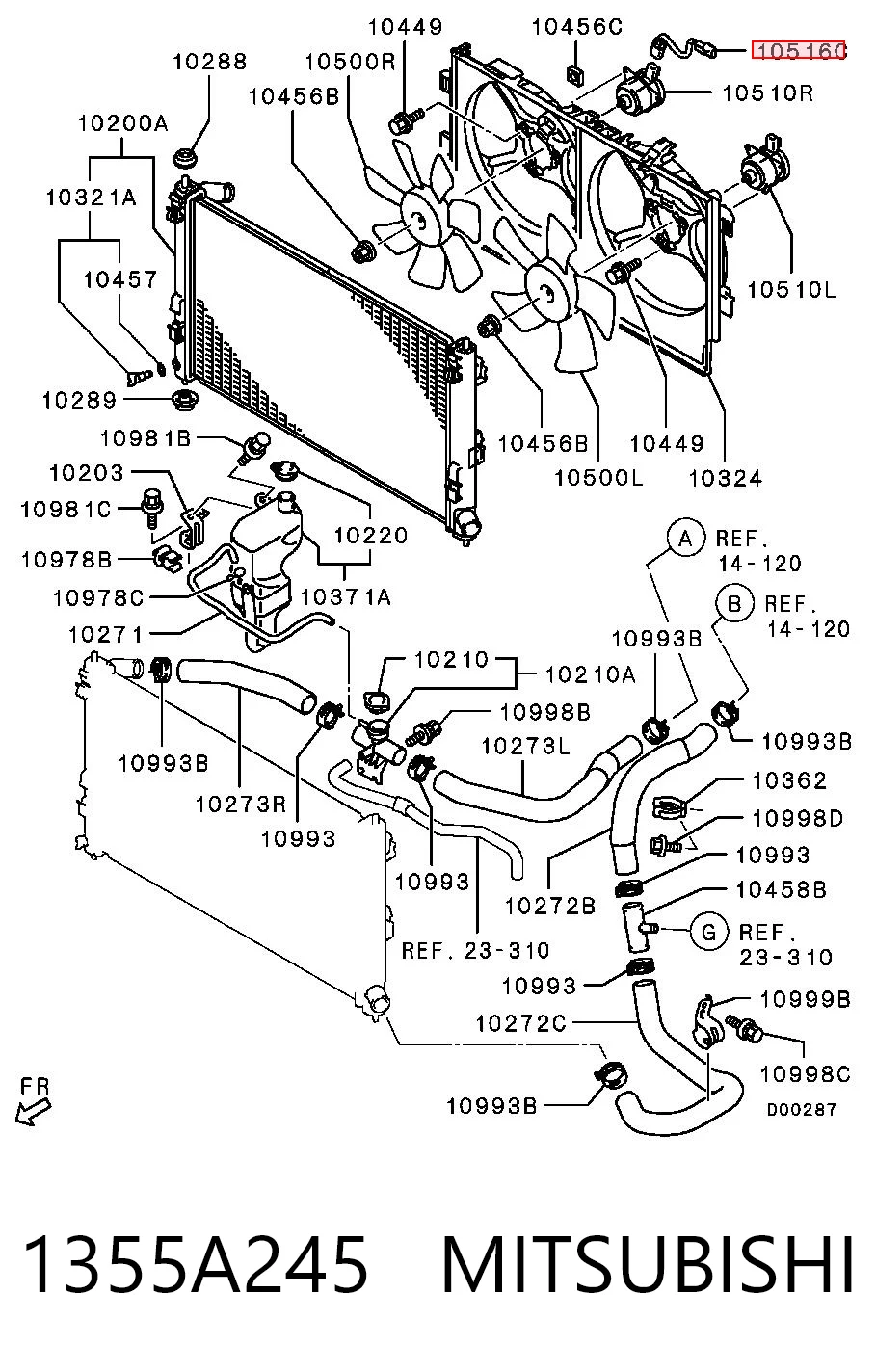 1355A245 Mitsubishi 