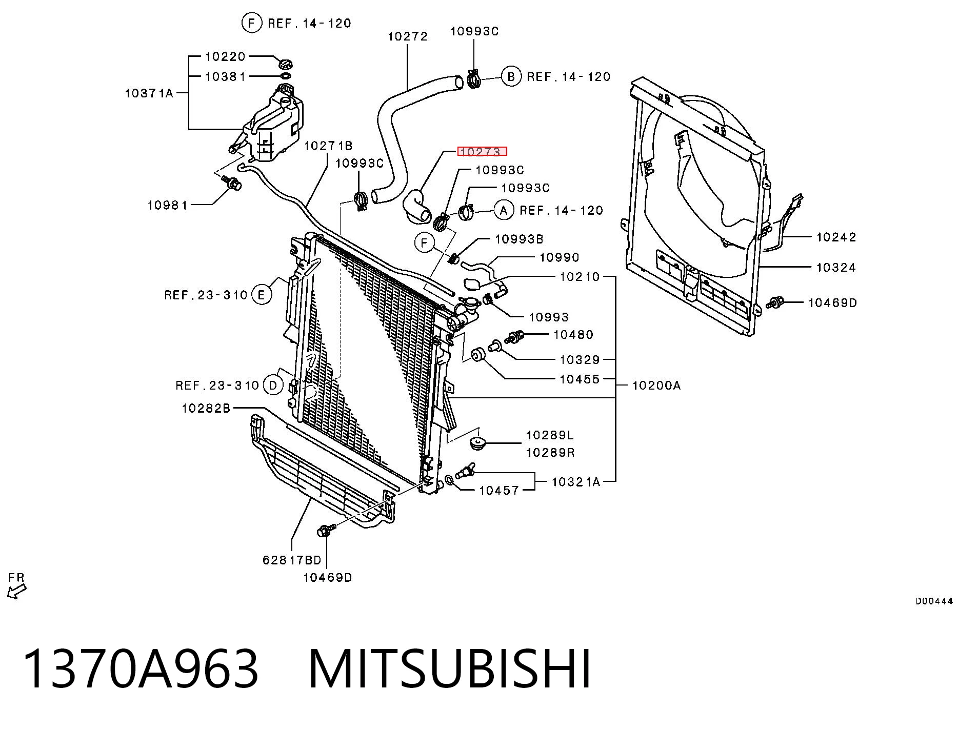 Шланг радиатора охлаждения AND 3S121007 цена, от 11.22 USD