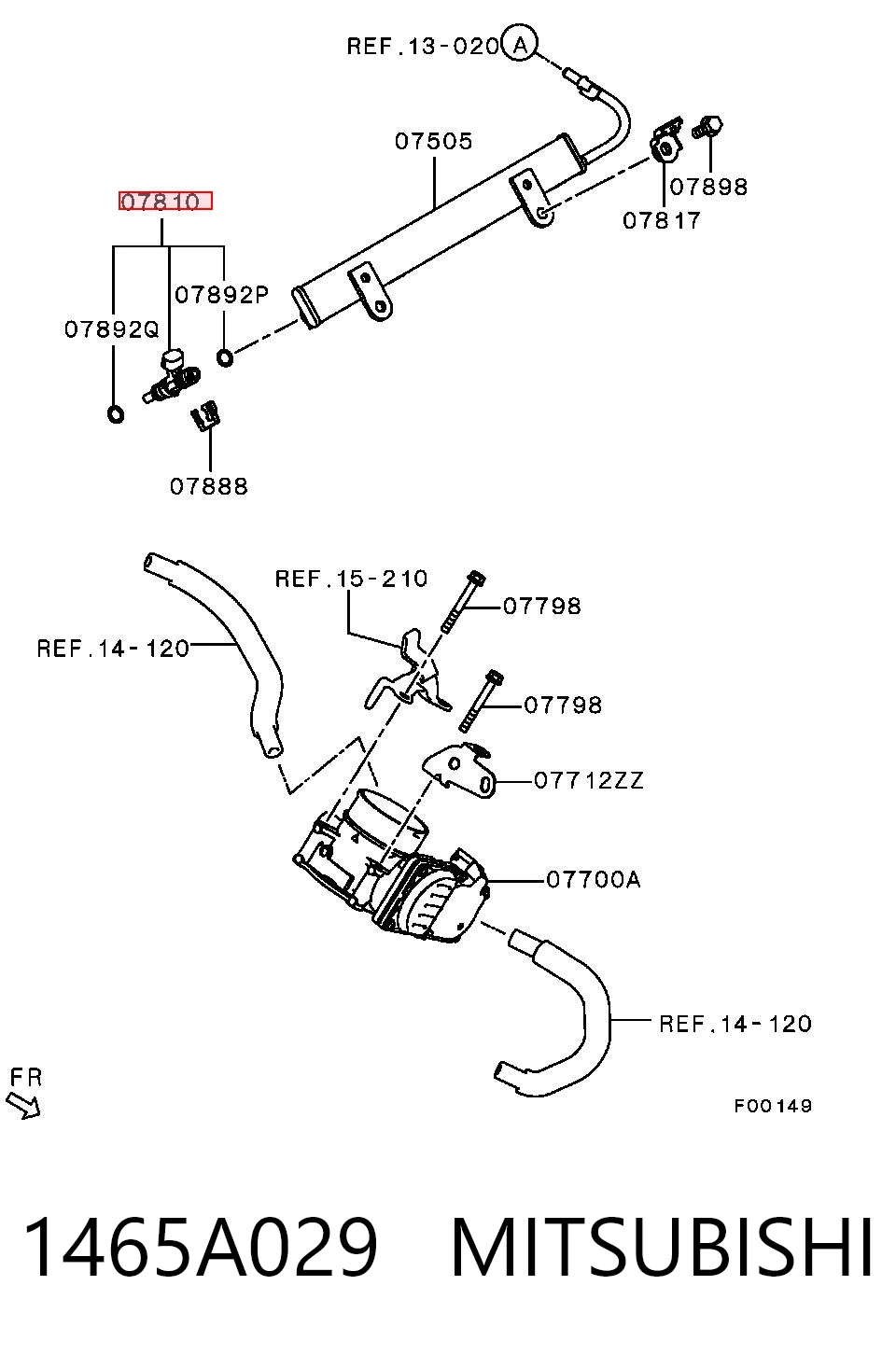 1465A029 Chrysler Топливные форсунки