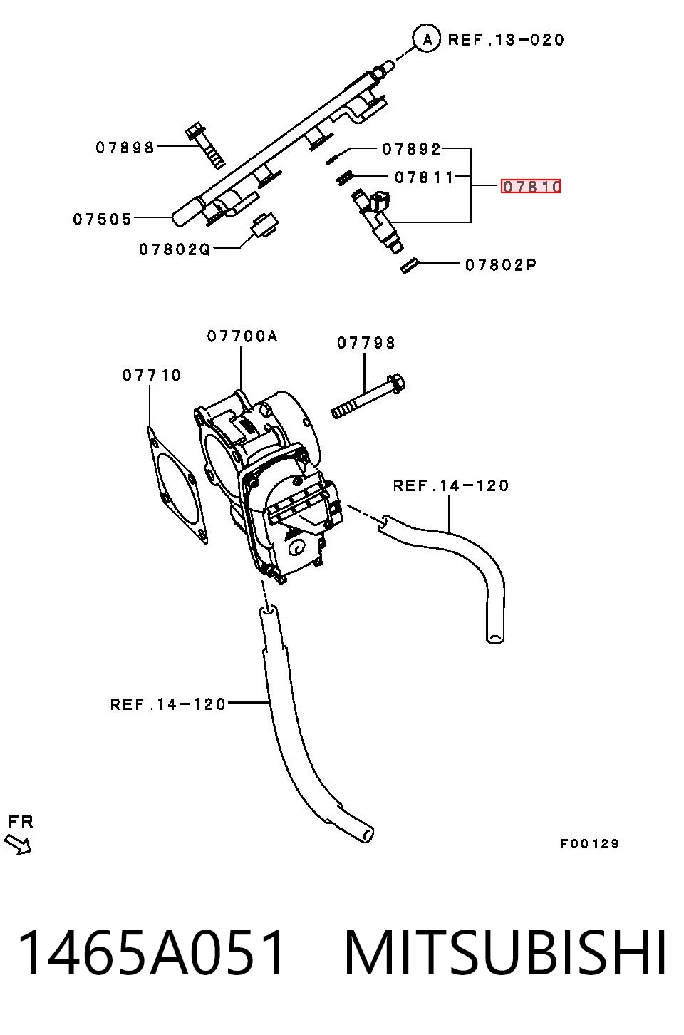MN128319 Chrysler Топливные форсунки