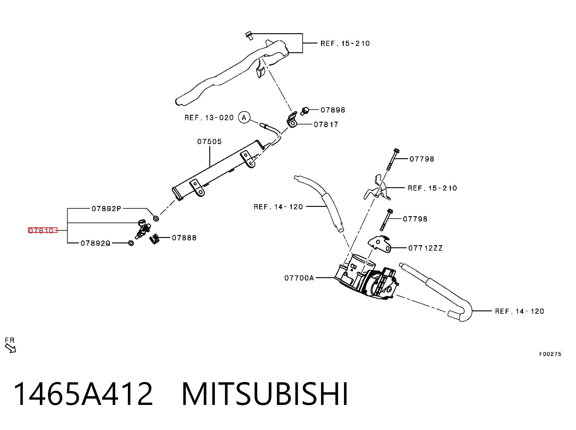 Топливные форсунки на Mitsubishi Eclipse CROSS GK, GL