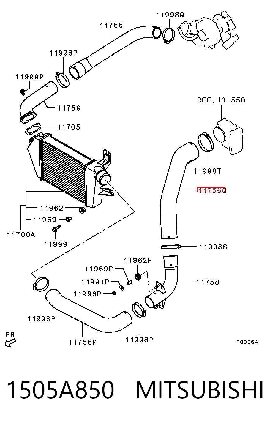 Купить 3S145009 AND Патрубок дроссельной заслонки