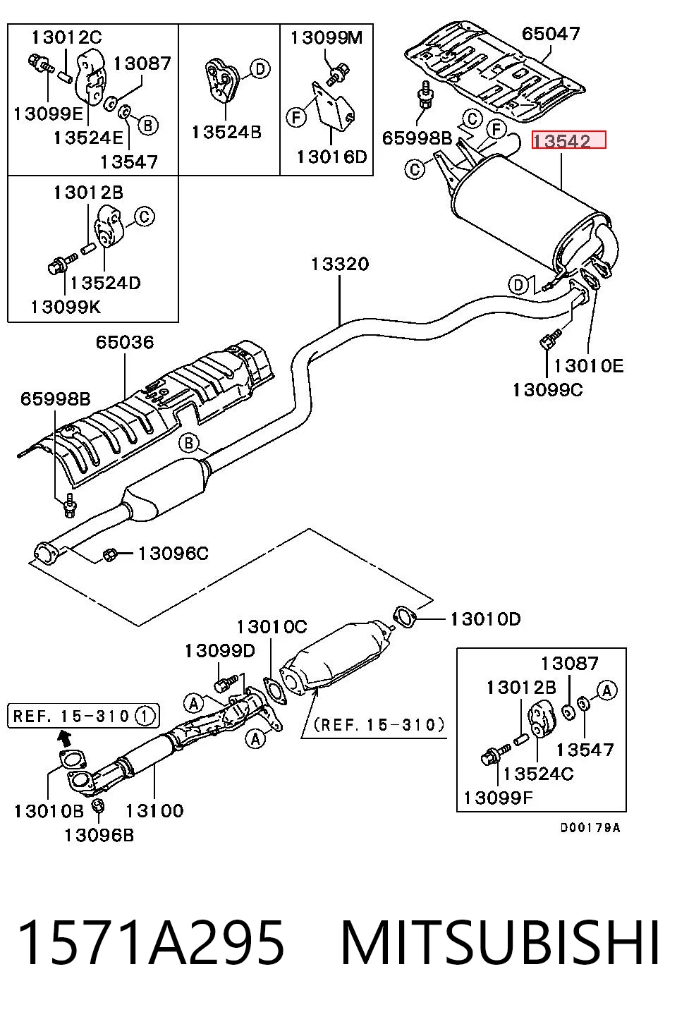 ED14301 Edex Выхлопная труба