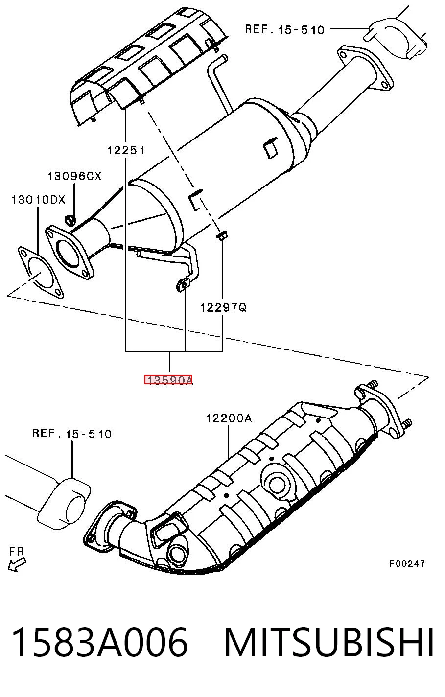 DPF-фильтр Митсубиси Паджеро IV LONG