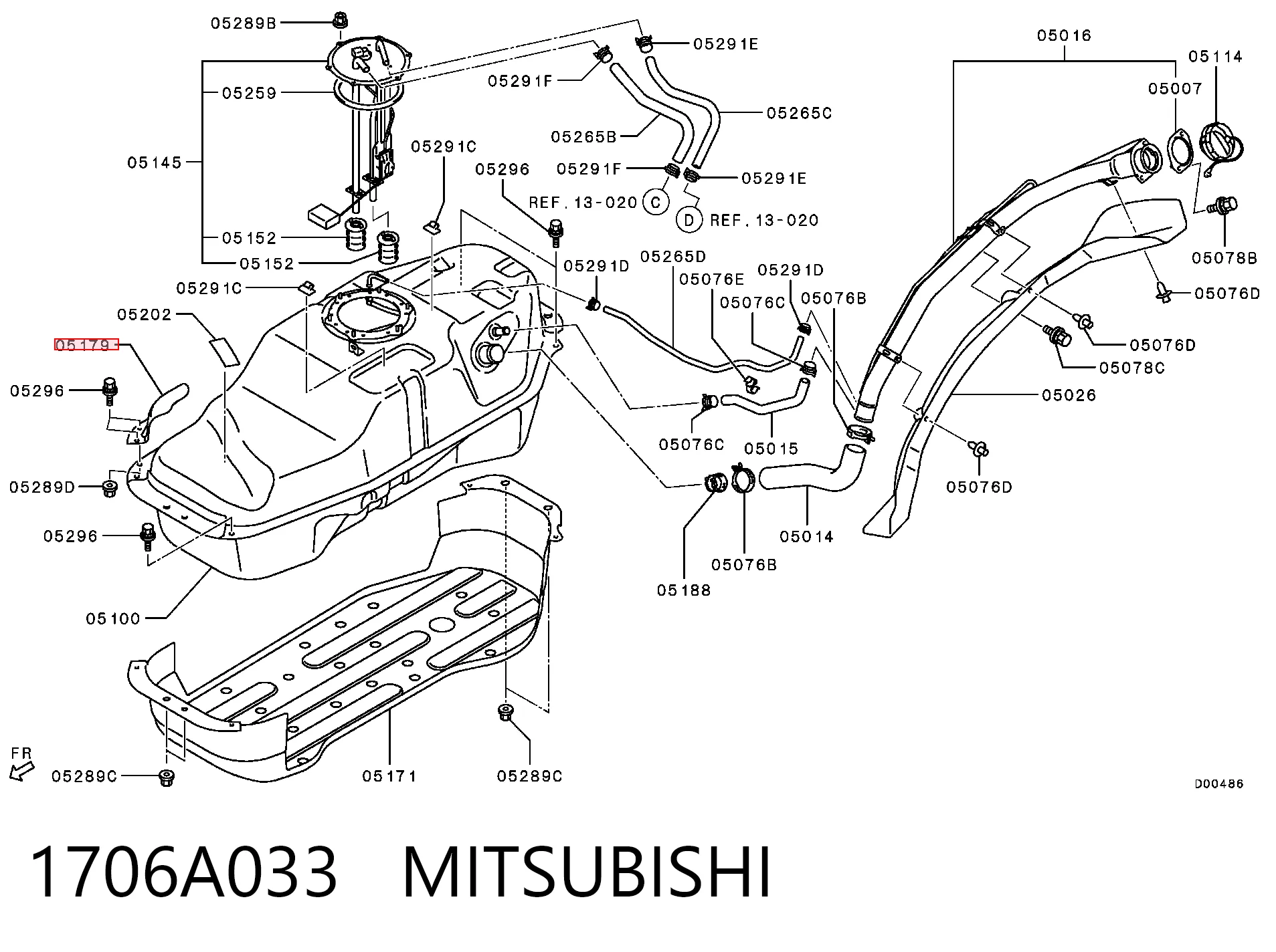 1706A033 Mitsubishi