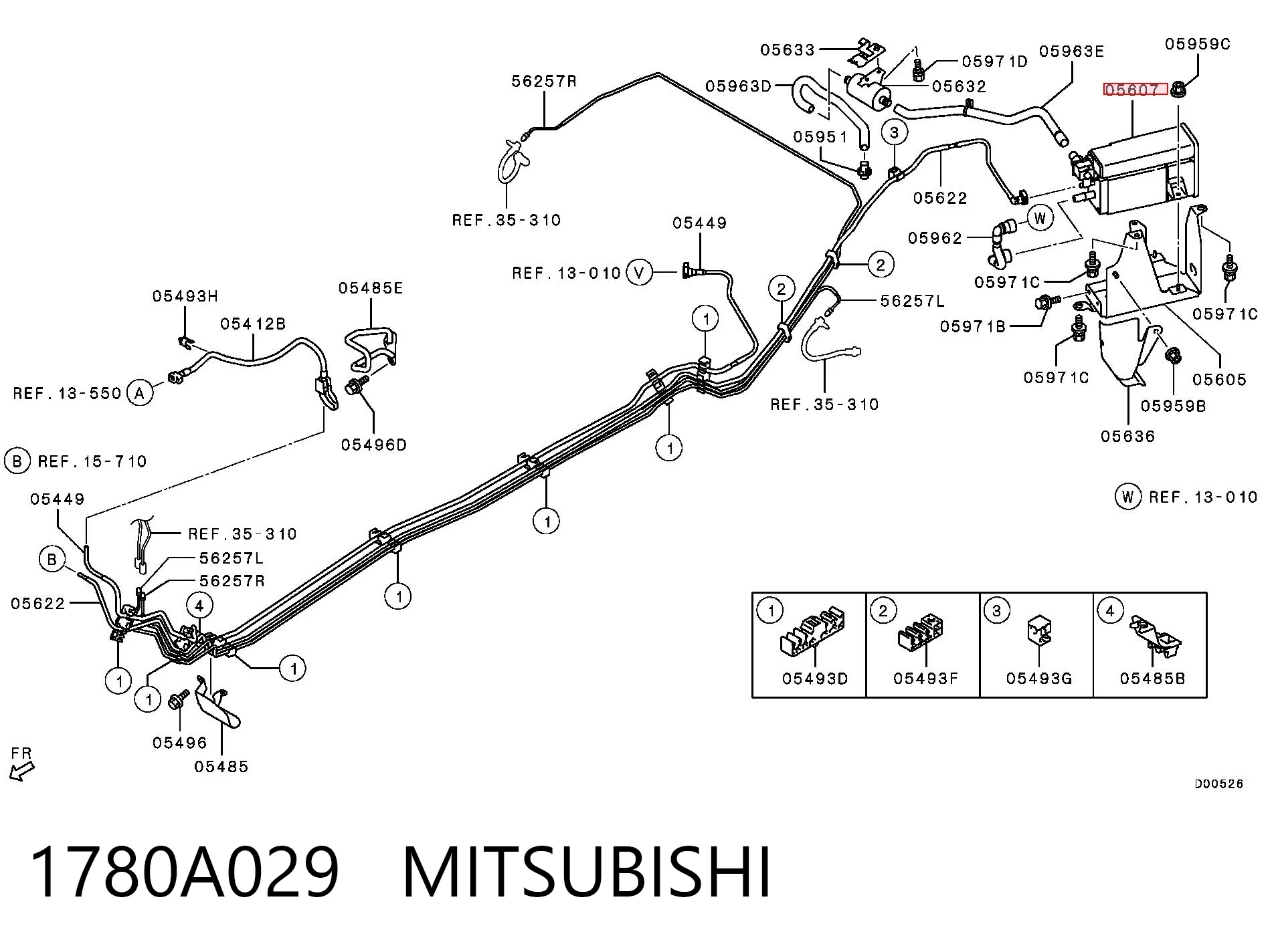 1780A029 Mitsubishi Абсорбер топливных паров