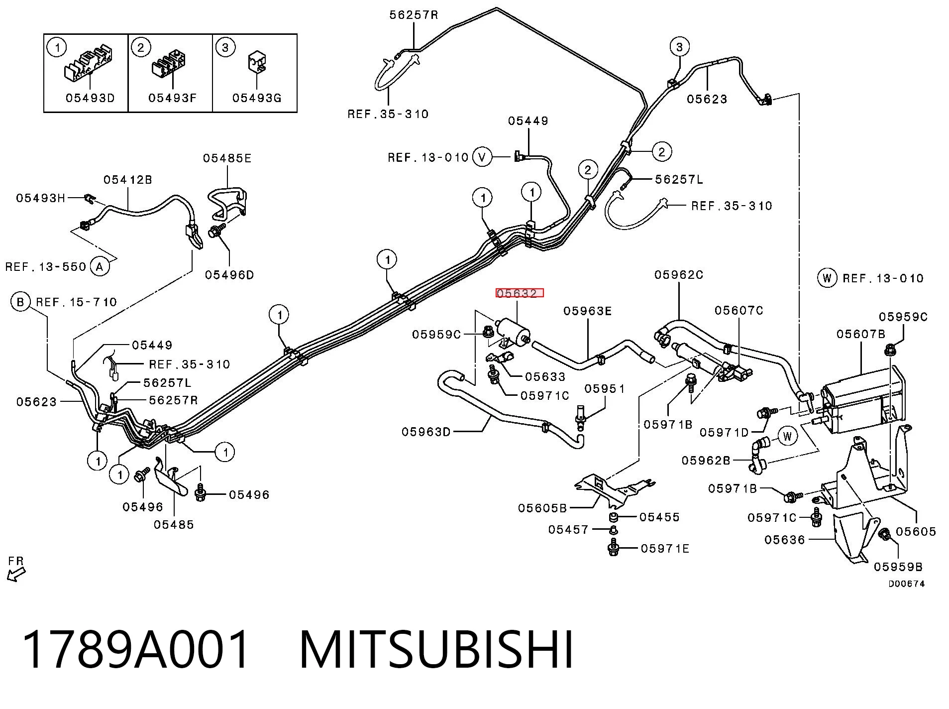 1789A001 Mitsubishi Фильтр топлива