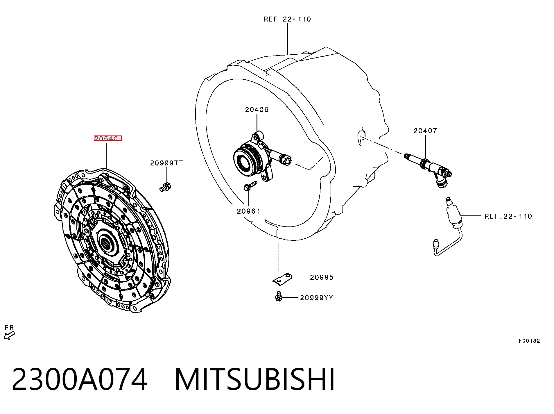 Купить 6000611041 Chrysler Комплект сцепления (диск, корзина, подшипник)