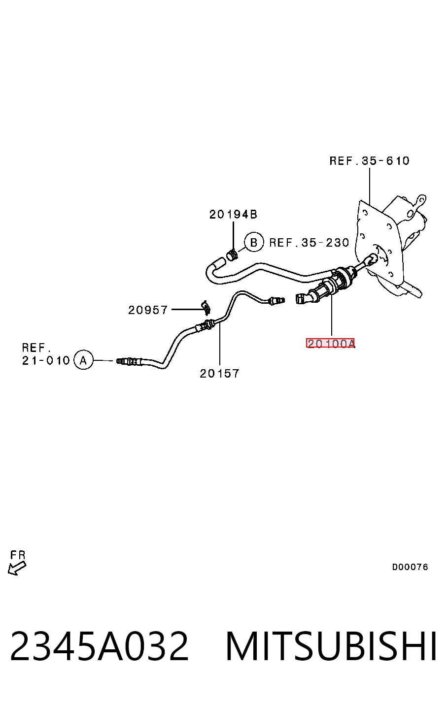 ГЦС Chrysler 2345A025 цена, от 49.84 USD