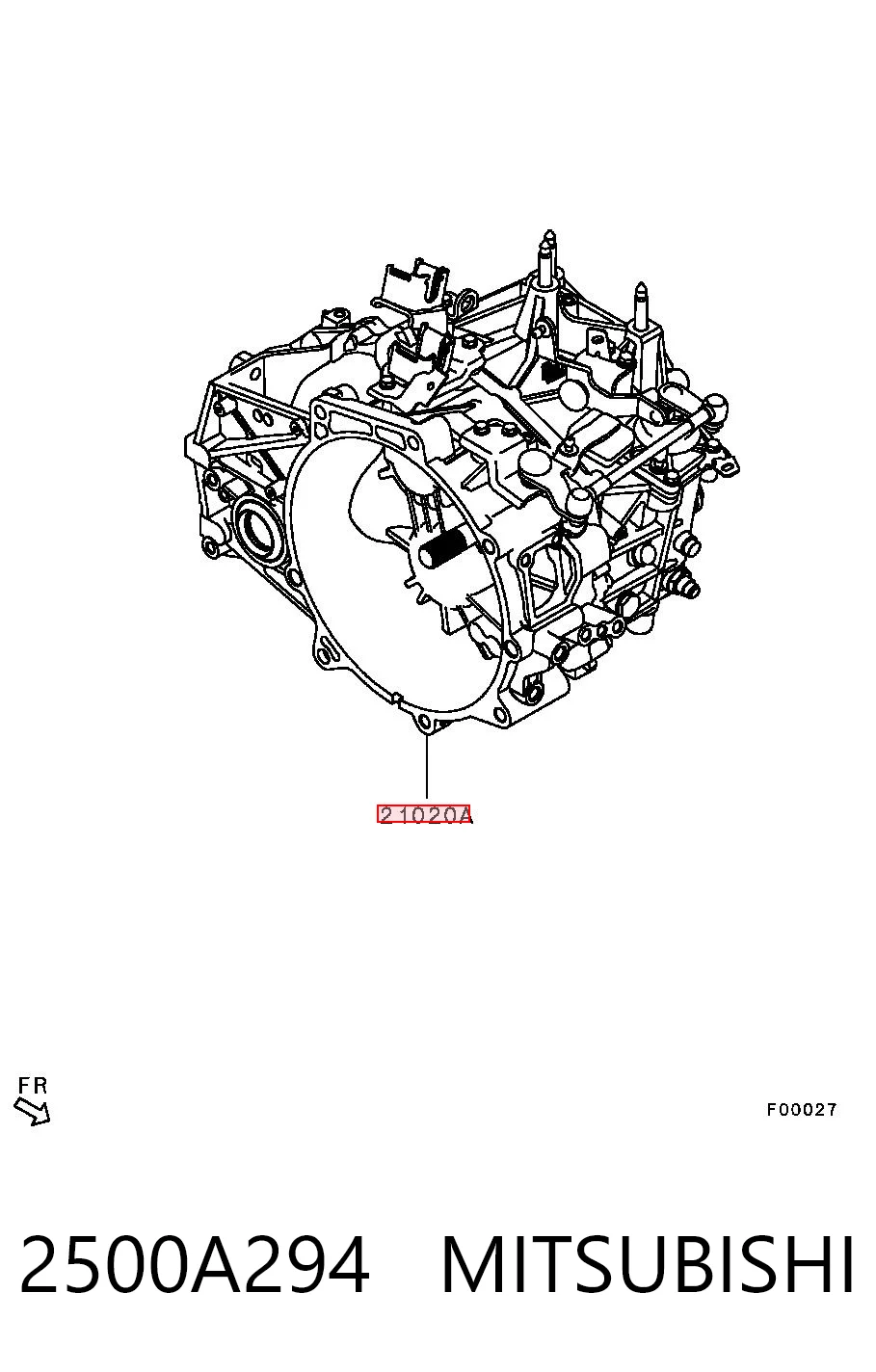 КПП в сборе на Mitsubishi ASX  GA