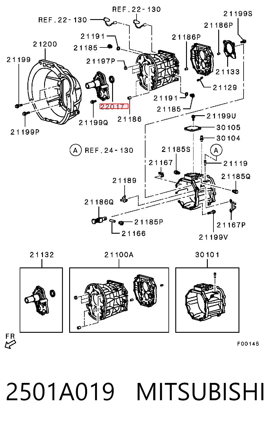 Сальник АКПП/КПП входного вала Chrysler 2501A019 цена, от 3.29 USD