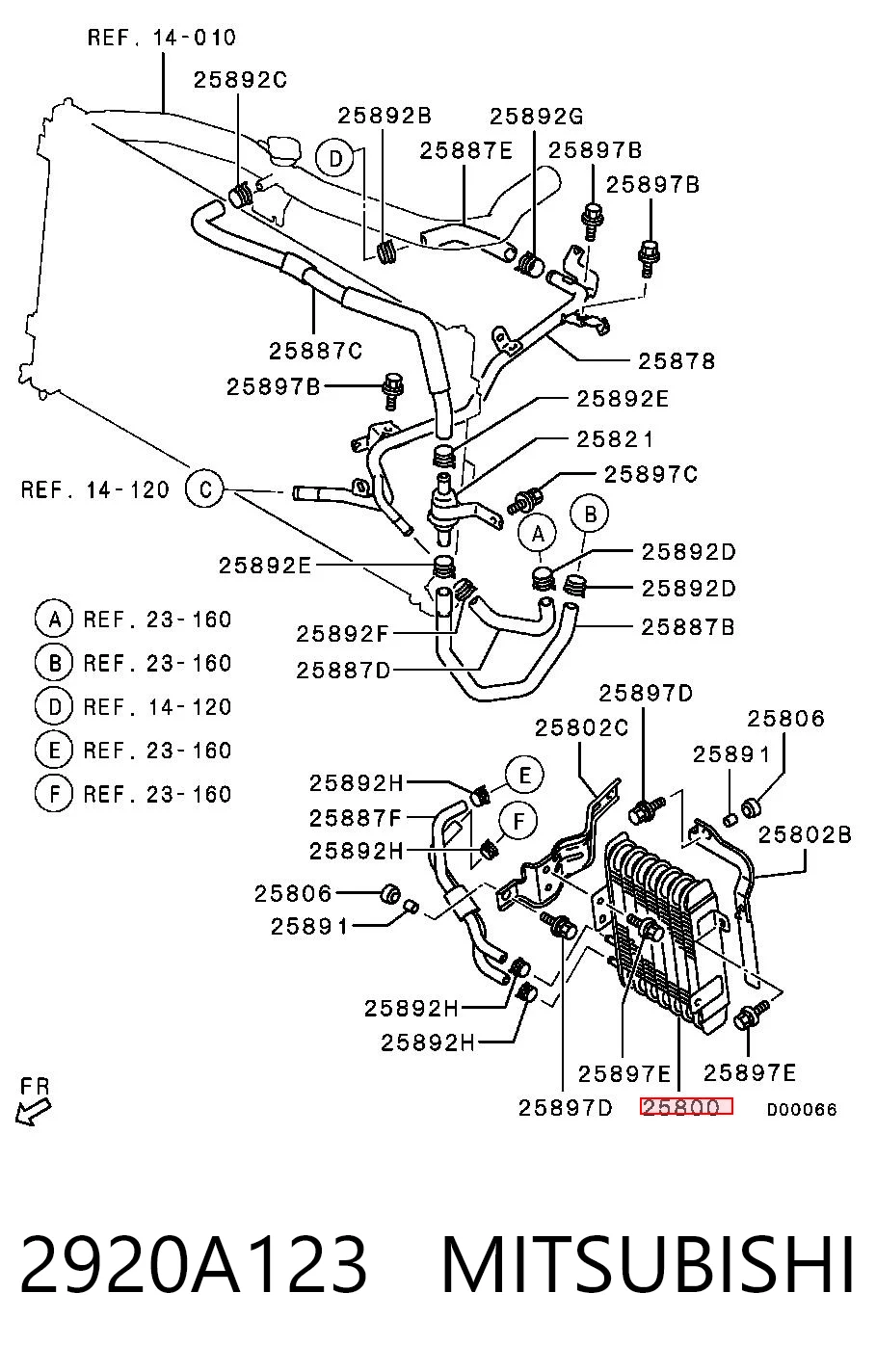 3S325002 AND Радиатор охлаждения, АКПП